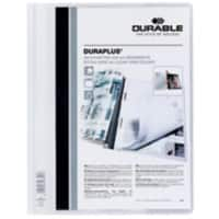 Farde à lamelle DURABLE Duraplus A4 extralarge Blanc Polychlorure de vinyle