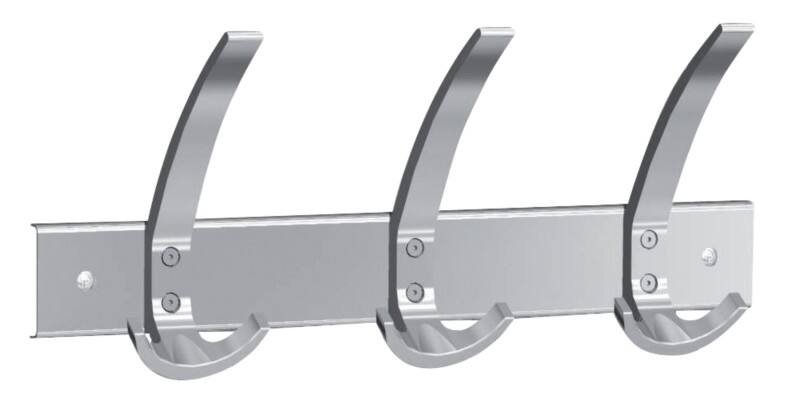 Portemanteau mural Kerkmann 3 Crochets Argenté