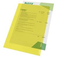 Leitz Standard Pochettes coin A4 Jaune PP (Polypropylène) 130 microns 100 Unités