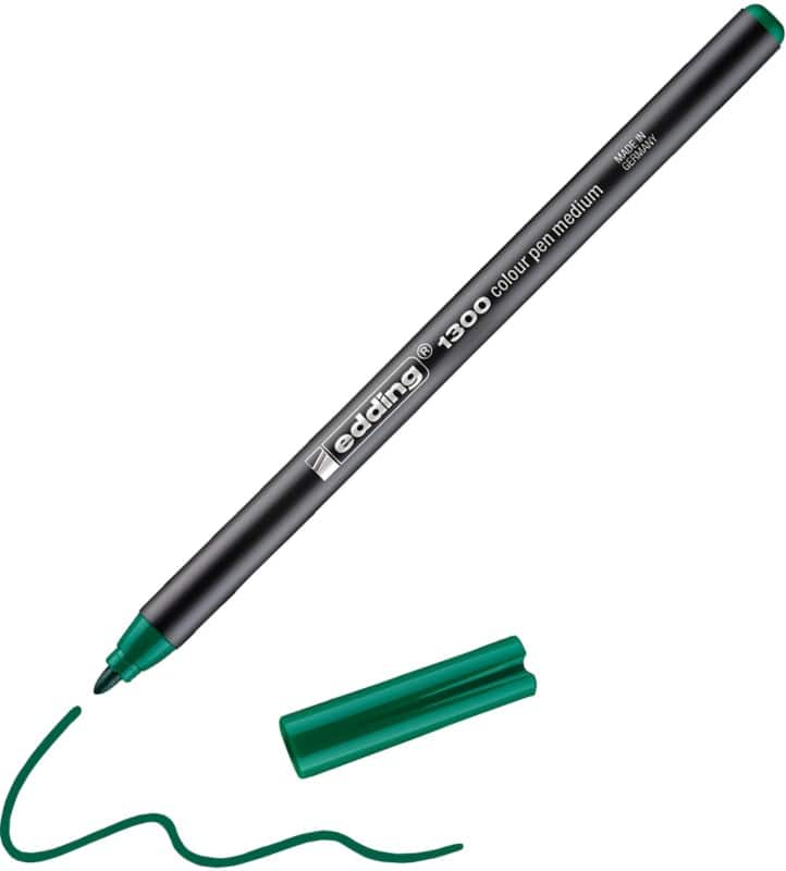 Stylo-feutre edding - Moyen Vert 1300 10 Unités