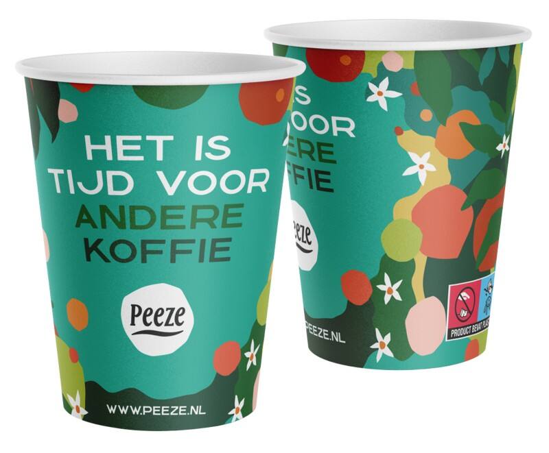 Gobelets jetables PEEZE Take Away Carton 227,3 ml Assortiment 1000 unités