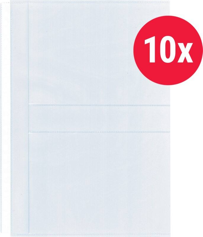 Pochette photo KANGARO A4 Granuleux Transparent 120 microns PP (Polypropylène) 23 perforations K-18002 10 unités