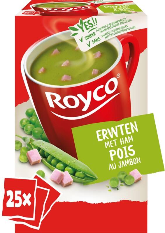 Soupe instantanée Royco Pois cassés Jambon 25 Unités de 30 g