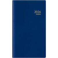 Agenda de poche Brepols Interplan Genova 2026 A6 1 Semaine sur 2 pages Allemand, Anglais, Français, Italien, Néerlandais, Espagnol Bleu 0,736,2058,06,2,0