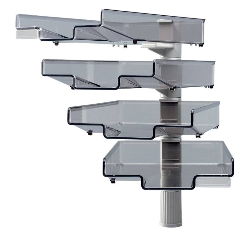 Corbeille à courrier rotatif Hansa TRT 5880 Plastique Gris 20,5 cm