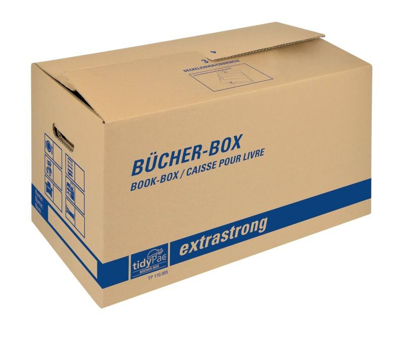 Carton tidyPac CAISE POUR LIVRE extrastrong Carton 300 (L) x 580 (P) x 340 (H) mm Brun 5 Unités