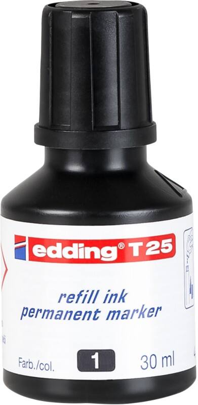 Recharge d'encre edding Noir T25 30 ml