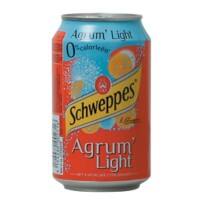 Schweppes Agrum light Canette 24 Unités de 330 ml