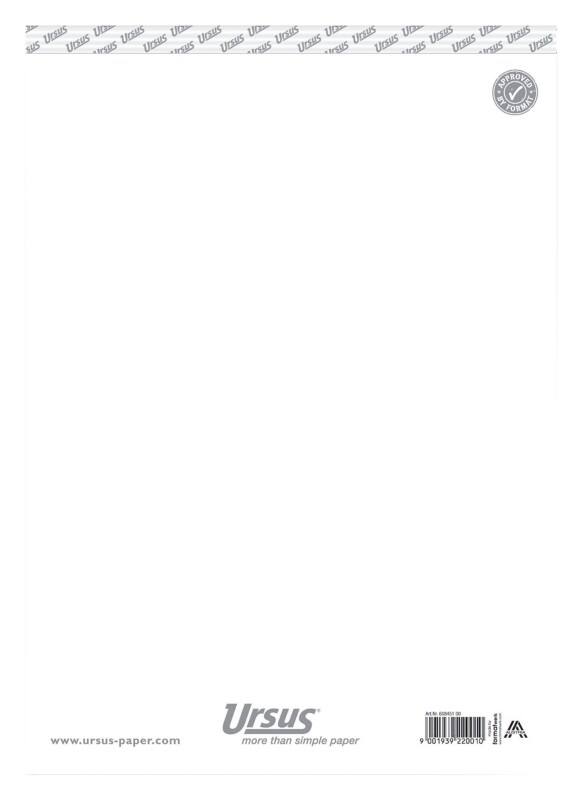 Bloc-notes Ursus Style A4 Page blanche Agrafé Papier Blanc Perforé 100 pages 10 unités