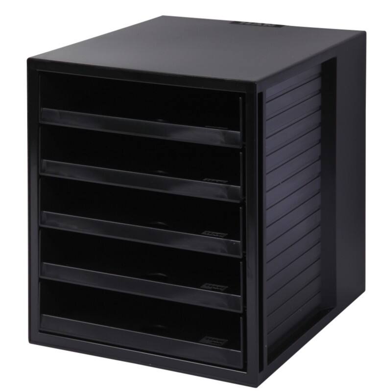 Module à tiroirs HAN Plastique Noir 5 Tiroirs 27,5 x 33 x 32 cm