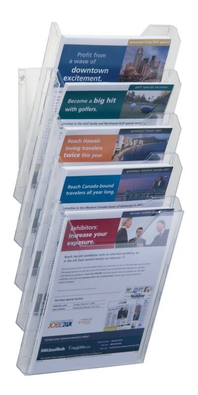 Présentoir Combiboxx A4 DURABLE Montage mural Transparent 858619 24,2 x 25,9 x 28,8 cm 5 Unités