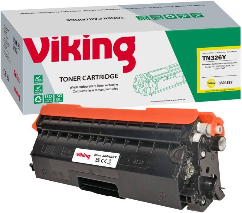 Toner Viking reconditionné Brother TN-326Y Jaune