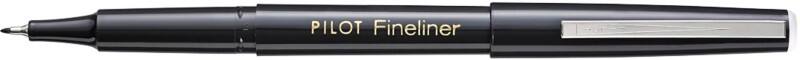 Stylo-feutre Pilot Fineliner 0,4 mm Aiguille Noir