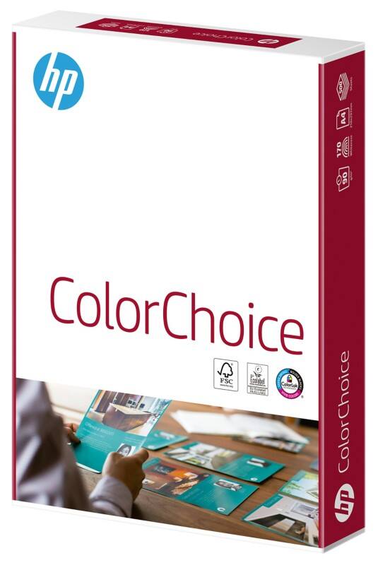 Papier imprimante HP ColorChoice A4 90 g/m² Lisse Blanc 500 feuilles