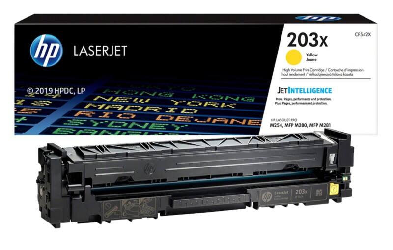 Toner HP D'origine 203X CF542X Jaune