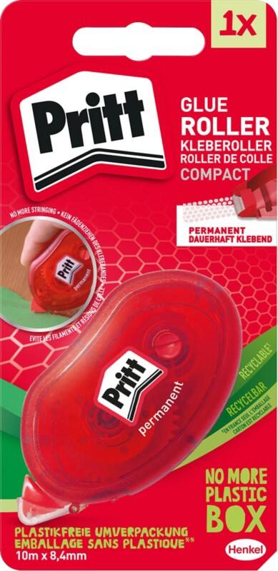 Roller de colle Pritt Compact Non rechargeable permanente 0,84 x 3 x 9,5 cm 619769 Rouge