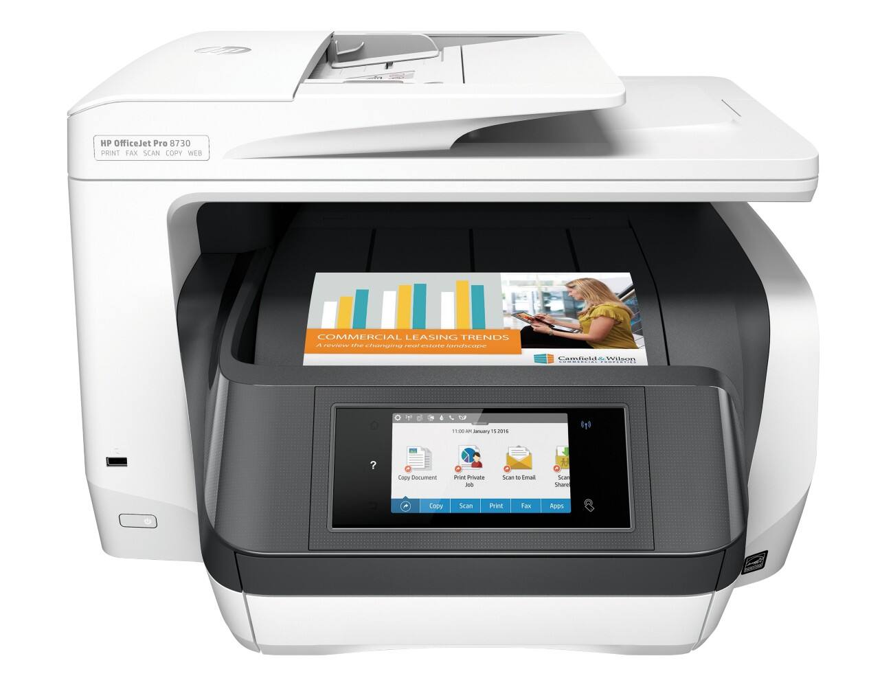 Imprimante tout en un HP Officejet Pro 8730 Couleur Thermique A4
