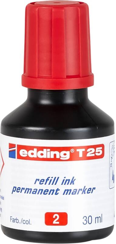 Recharge d'encre edding Rouge T25 30 ml