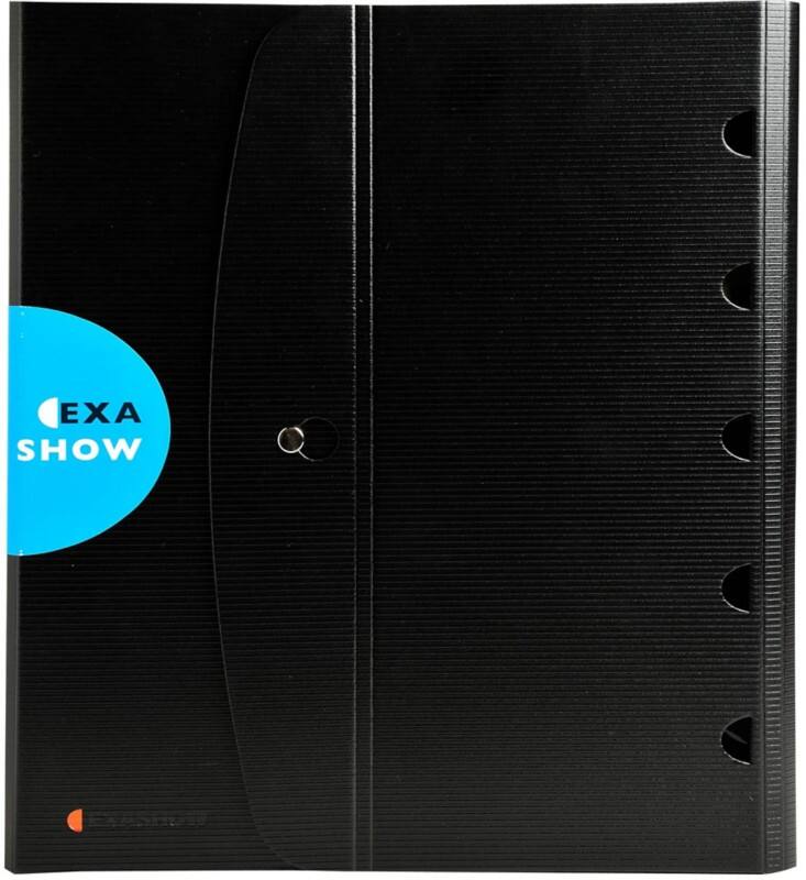 Classeur à anneaux Exacompta Exactive 30 mm PP (Polypropylène) A4 4 Anneaux Noir