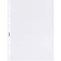 Pochette perforée Top Quality Hetzel A4 Mat Transparent 110 microns PP (Polypropylène) Au-Dessus 11 Perforations 22490190 10 Unités