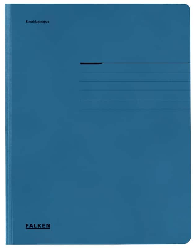 Farde à rabats Falken A4 Bleu Carton 24 x 31,8 cm