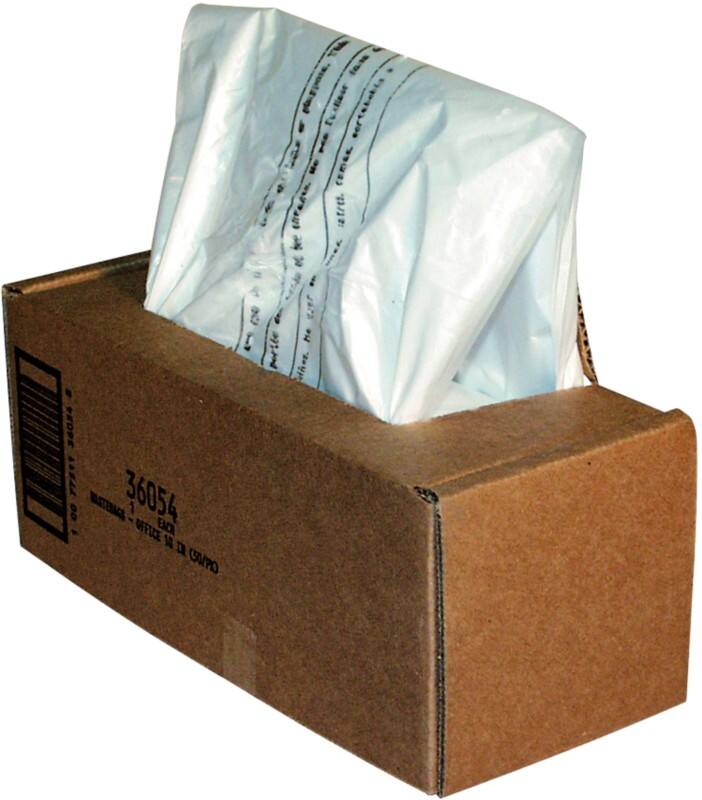 Sacs pour destructeurs de documents Fellowes 20 L pour 125i, 125C, 225i, 225Ci, 2250M, 2250S, 2250C 36054 50 unités
