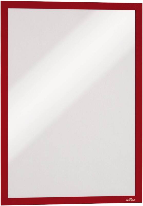 Cadre d'affichage DURABLE DURAFRAME A3 Adhésif Rouge Adhésif 4873-03 32,5 (L) x 0,4 (P) x 44,8 (H) cm 2 Unités