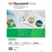 Pochette de plastification Document GBC A2 Brillant 125 microns (2 x 125) Transparent 100 Unités