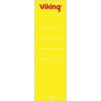 Étiquettes pour dos de classeur Viking Spécial 60 mm Jaune Courtes 10 Unités