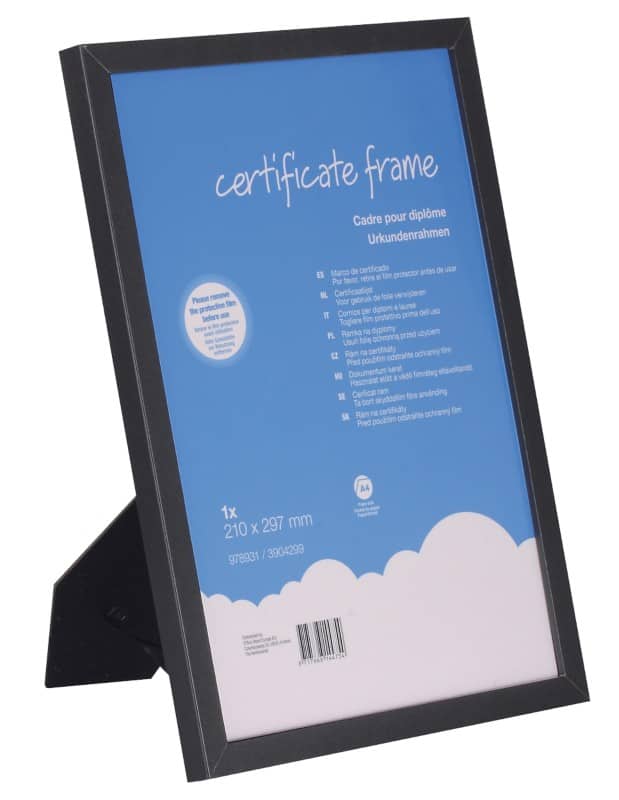 Cadre photo Viking A4 Noir 3904299 21 (L) x 29,7 (H) cm