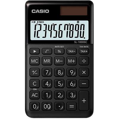 Calculatrice de poche Casio SL-1000SC-BK 10 chiffres Noir