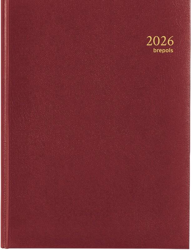 Agenda Brepols Timing Lima 2026 A5 1 Semaine sur 2 pages Néerlandais Bordeaux 0,137,1256,04,6,0