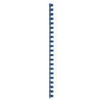 Reliures à anneaux Plastique GBC Bleu 12 mm 95 Feuilles A4 100 Unités