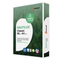 Papier imprimante Nautilus Classic A4 Recyclé 80 g/m² Dépoli Blanc 500 Feuilles