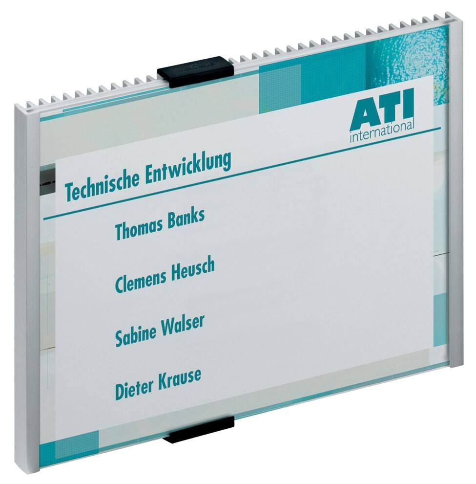 Plaque de porte DURABLE Aluminium, acrylique 14,9 x 5,3 cm