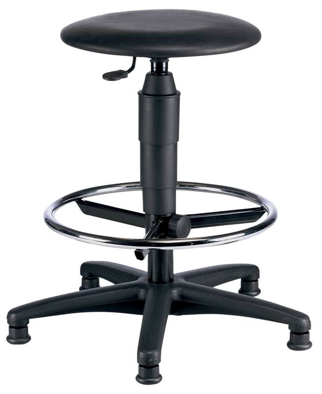 Siège de bureau TOPSTAR Cuir reconstitué Sans accoudoirs Siège réglable en hauteur Noir 110 kg TEC 60C