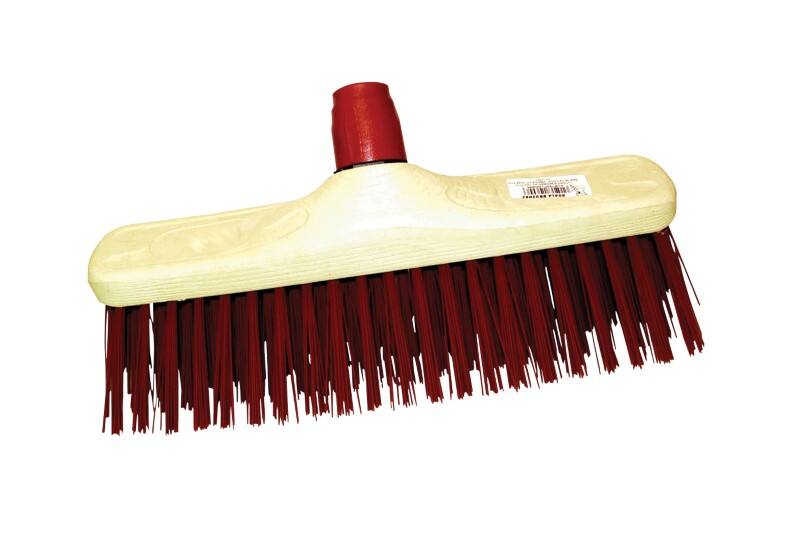 Balai de rue PVC 31 x 31 cm Rouge