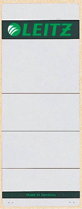 Étiquette adhésive pour dos de classeur Leitz 1647 Adhesif A4 Gris clair 6,1 x 15,7 cm 10 Unités