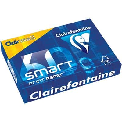 Papier imprimante Clairefontaine Clairmail A4 60 g/m² Relief Blanc 500 feuilles