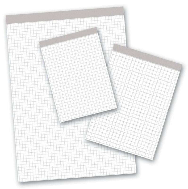 Bloc-notes Ursus Style A5 Quadrillé Agrafé Papier Blanc Sans perforation 200 pages 10 unités