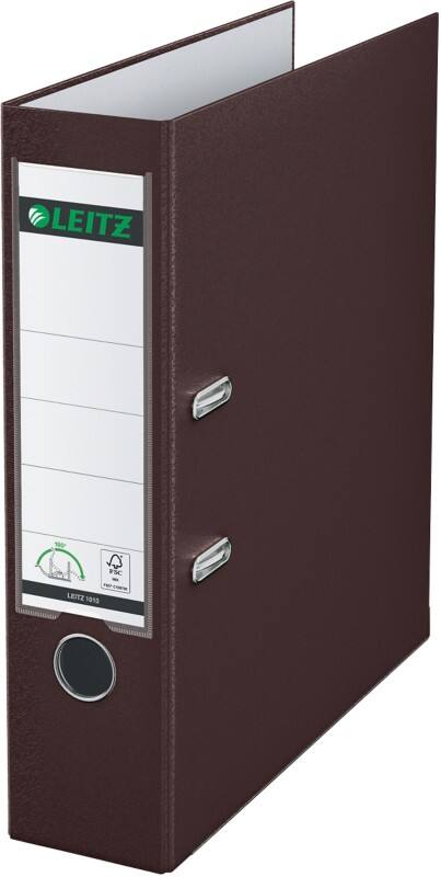 Classeur à levier Leitz Large 180° A4 82 mm Brun 2 Anneaux 1010 Plastique Lisse Portrait