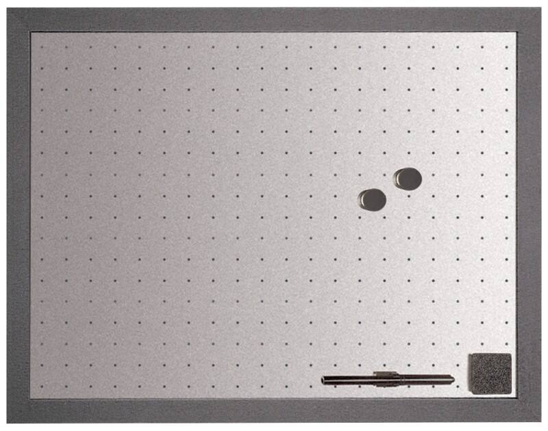 Tableau blanc Bi-Office Black Shadow Magnétique Acier Laqué 60 (l) x 45 (h) cm