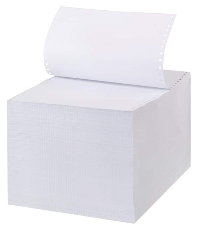 Papier listing informatique Viking A4+ Perforé 70 g/m² Blanc  2000 Feuilles