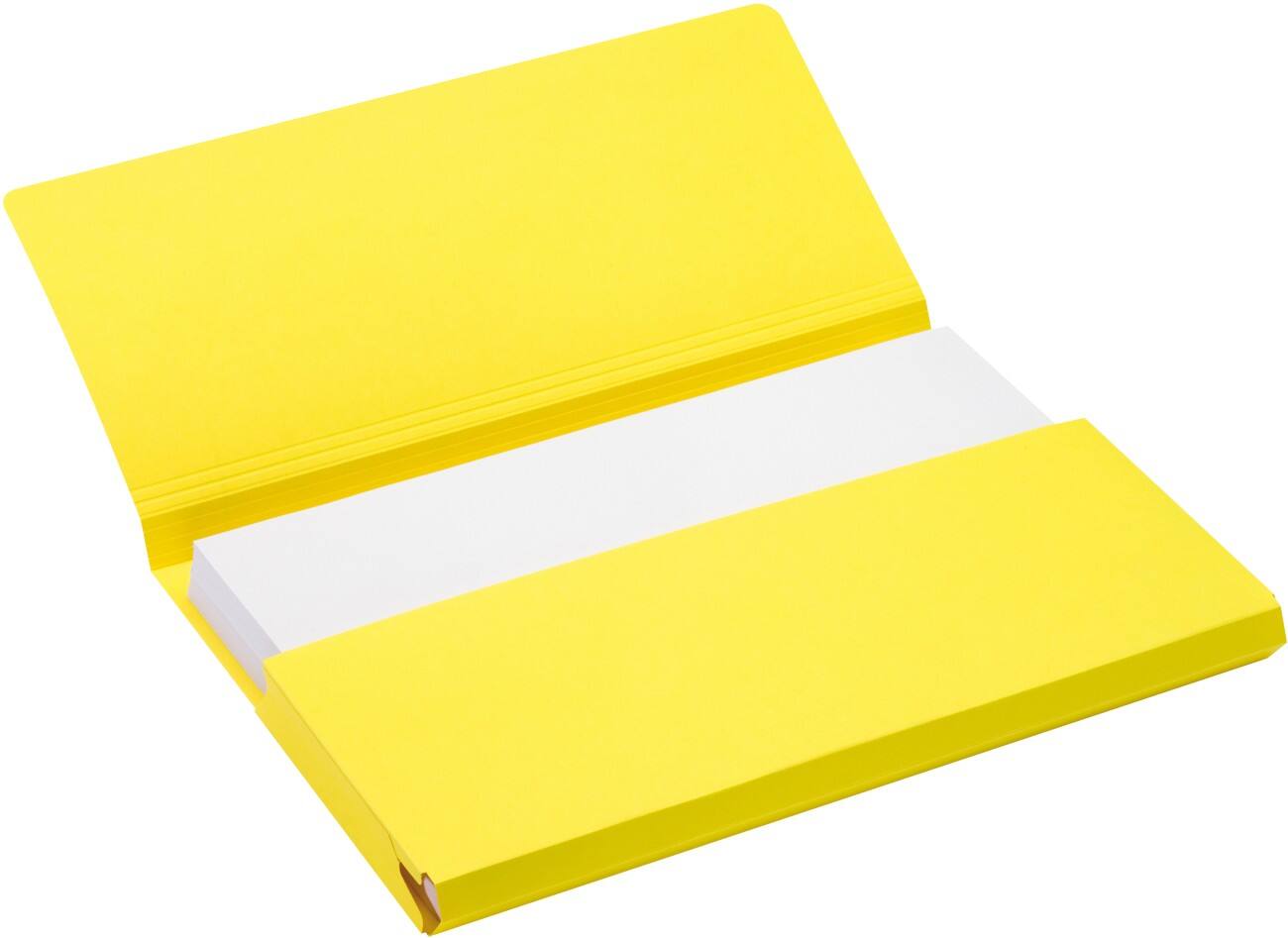 Farde à rabats Jalema Folio Jaune 270 g/m² Carton
