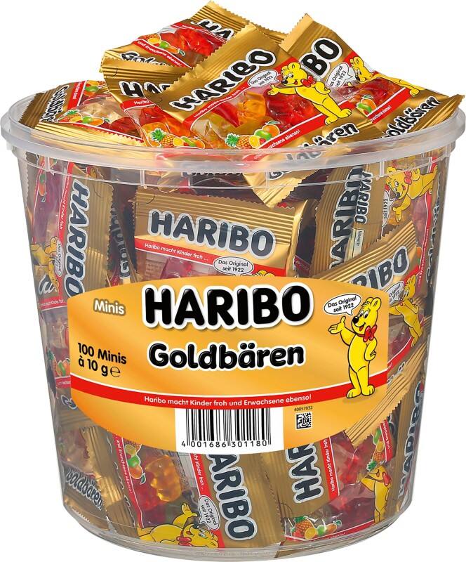 Bonbons Haribo L'ours d'or 100 Unités de 10 g