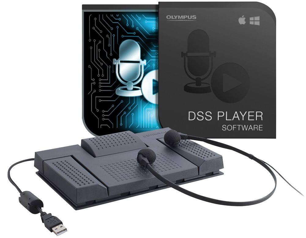 Kit Transcription vocale OLYMPUS AS-2400 Noir