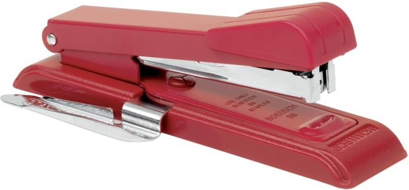 Agrafeuse Bostitch  Flat Clinch B8RE Demi bande 30 Feuilles Rouge 6 mm Métal