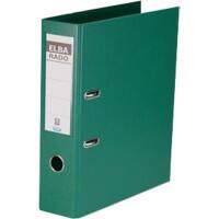 Classeur à levier ELBA Large Rado Plast A4 80 mm Vert 2 Anneaux 10 497 PVC (Polychlorure de vinyle) Portrait