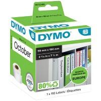 Étiquette universelle DYMO LW Authentique 99019 18433 Autocollantes Noir sur Blanc 59 x 190 mm 110 Étiquettes