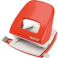 Perforateur en métal Leitz NeXXt 5008 2 trous 30 feuilles Rouge clair